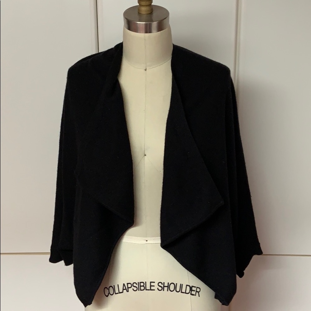 Vince Cashmere Black Dolman Cardigan